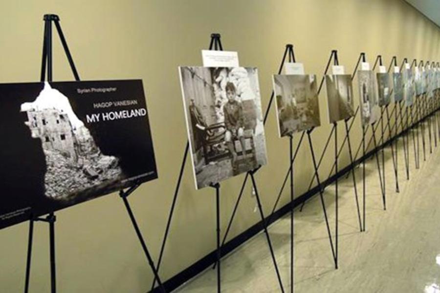 Exhibición fotográfica "My Homeland" - Hagop Vanesian, ONU, Nueva York, Enero 2015.